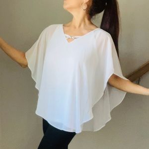 ESTABLISHED 1946 | Sheer Flutter Sleeve Top